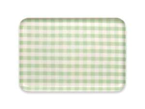 TATSU-CRAFT(タツクラフト) ST トレー M 33cm ミルキー チェック 食洗機対応 食品衛生法適合 LEADフリー 鉛不使用 トレー カフェ トレイ お盆 おしゃれ かわいい 可愛い 小物 食事 キッチン 雑貨