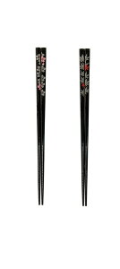 【在庫限り】 箸街道 雲錦 22.5cm 箸 箸箱 カトラリー メール便対応 家庭用 食洗機対応 天然木 塗箸 細身 日本製 箸・カトラリー 職人の技が光る若狭塗が特徴のお箸で使い込むと味が出てきま