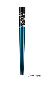 【在庫限り】 箸街道 銀桜花 16.5cm カトラリー メール便対応 食洗機不可 天然木 塗箸 和風のイラスト付 日本製 箸・カトラリー 職人の技が光る若狭塗が特徴のお箸で使い込むと味が出てきま