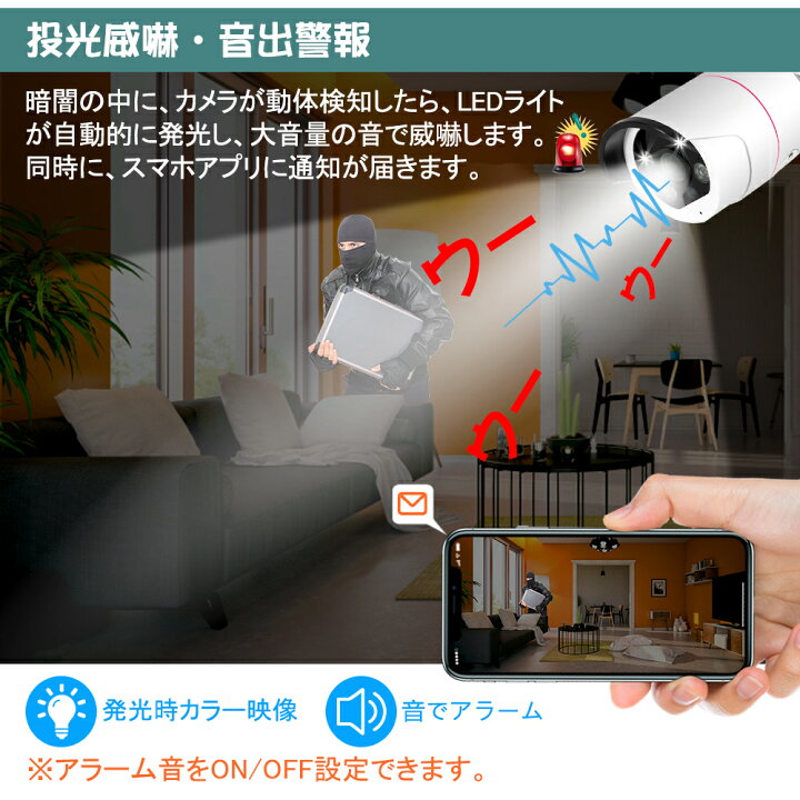 楽天市場】☆限定15%OFFクーポン！☆500万画素 防犯カメラ 2台 1TB 