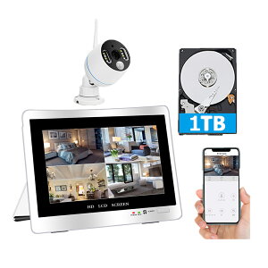 20OFFI hƃJ 12C`IPSj^[ J 1Zbg 300fΉ hƃVXe 1TBHDD wifi 8ch CX IP66 h O  OK YESKAMO ƒp X X[p[ ԏr炵 