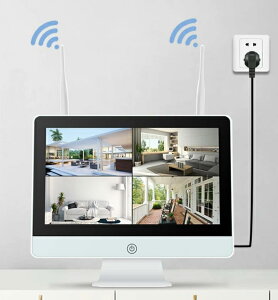 ★限定12%OFFクーポン!★ 最新IPS一体型 AI人感発光 屋外 12型モニター AI人体感知 発光威嚇 ワイヤレス 1296P IP66防水防塵 屋外対応 (HDD付属無)