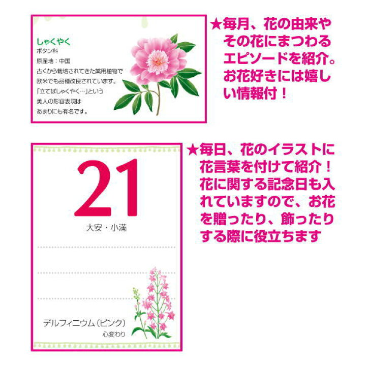 楽天市場 カレンダー 23 壁掛け 花日記 フラワーダイヤリー カレンダー 令和5年カレンダー カレンダー23 壁掛けカレンダー 達人のギフト屋さん