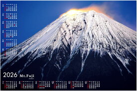 カレンダー　2026　特大サイズ　 日本の美・富士山　不織布カレンダー　2026年カレンダー 　令和8年カレンダー　年表カレンダー　世界遺産　富士山カレンダー