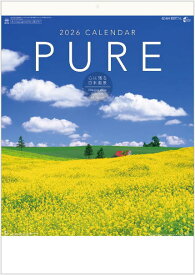 カレンダー 2026 壁掛け 風景　PURE　心に残る日本風景　12ヵ月　カレンダー　2026年カレンダー　令和8年　壁掛けカレンダー　風景カレンダー