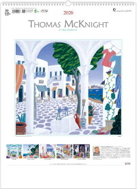カレンダー　トーマスマックナイト　カレンダー　2026年カレンダー 壁掛けカレンダー　令和8年　カレンダー 2026 壁掛け 大判サイズ　高級アートカレンダー