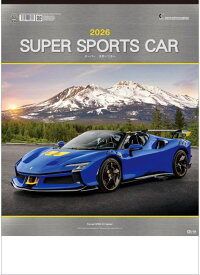 スーパースポーツカー　カレンダー　2026　スポーツカーカレンダー　令和8年カレンダー　壁掛けカレンダー　2026カレンダー