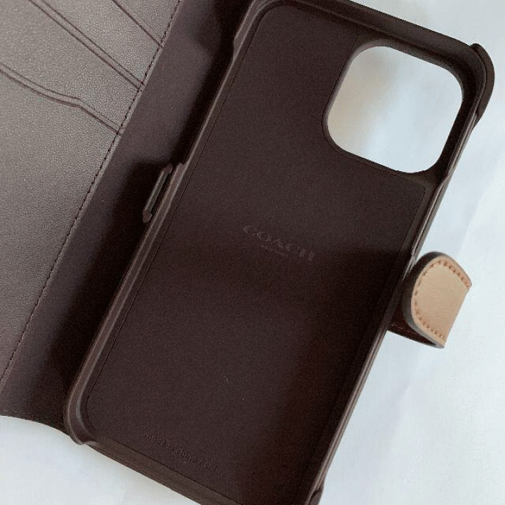 ⭐️正規品 COACHブックケース/ BroWn iPhone12mini COACH コーチ iphone12mini ケース 12 mini ブランド スリム