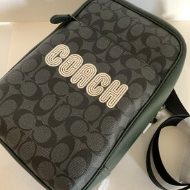 コーチ　メンズバッグ COACH ウエストウェイ パック・カラーブロック シグネチャー キャンバス・コーチ パッチ【日本在庫・即発送】