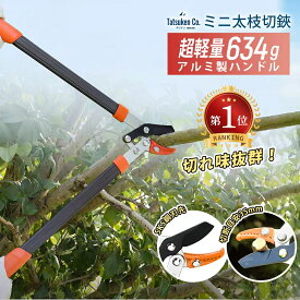 楽天ランキング1位「お買い物マラソンポイント5倍」 超軽量 太枝切鋏 わずか635g 約35mmまでの枝が切れる 太枝切バサミ 剪定ばさみ 強力 日本製sk5高炭素鋼使用 園芸 庭 農作業 枝切ばさみ えだ 枝 ハサミ 高枝切鋏 高枝切りバサミ アルミ 安全 剪定 庭木 生垣用