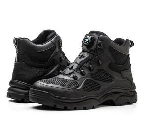 【品質保証】 安全靴 つま先保護 スニーカー メンズ レディース セーフティーシューズ ダイヤル式 ハイカット 軽量 おしゃれ 作業靴 滑り止め 通気性 耐摩耗 衝撃吸収