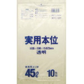 サニパック　業務用実用本位　45L透明 NJ43 [335-7198] 【ゴミ袋】[NJ43]