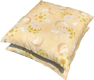 楽天最安に挑戦中 ! 座布団カバー 55 59 2枚組 まりうさぎ ブルー 約 55x59cm 日本製 銘仙判 2枚 セット 55x59 旅館 業務用 居酒屋 和室 洋室 和風 洋風 北欧 法事 綿 お買い得 洗える コットン ファ