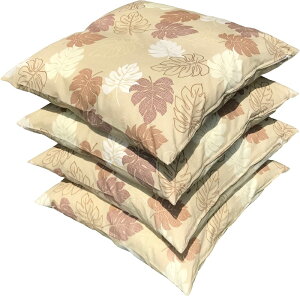 楽天最安に挑戦中 ! 座布団カバー 55 59 4枚組 モンステラ ブルー 約 55x59cm 日本製 銘仙判 4枚 セット 55x59 旅館 業務用 居酒屋 和室 洋室 和風 洋風 北欧 法事 綿 お買い得 洗える コットン ファ