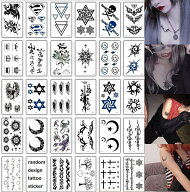 【1枚おまけ付】タトゥーシール 30枚セット ボディシール ステッカー tatoo 防水 ドクロ トライバル 送料…