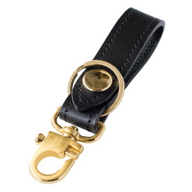 【ポイント5倍】キーホルダー 本革 名入れ 日本製 キーリング 姫路レザー ベルトループ 刻印 箔押し Tps-002 新生活［タバラット］