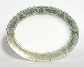 ウェッジウッド コロンビアセージグリーン オーバルプレート 39cm WEDGWOOD Columbia Sage Green【食器 カトラリー】 母の日