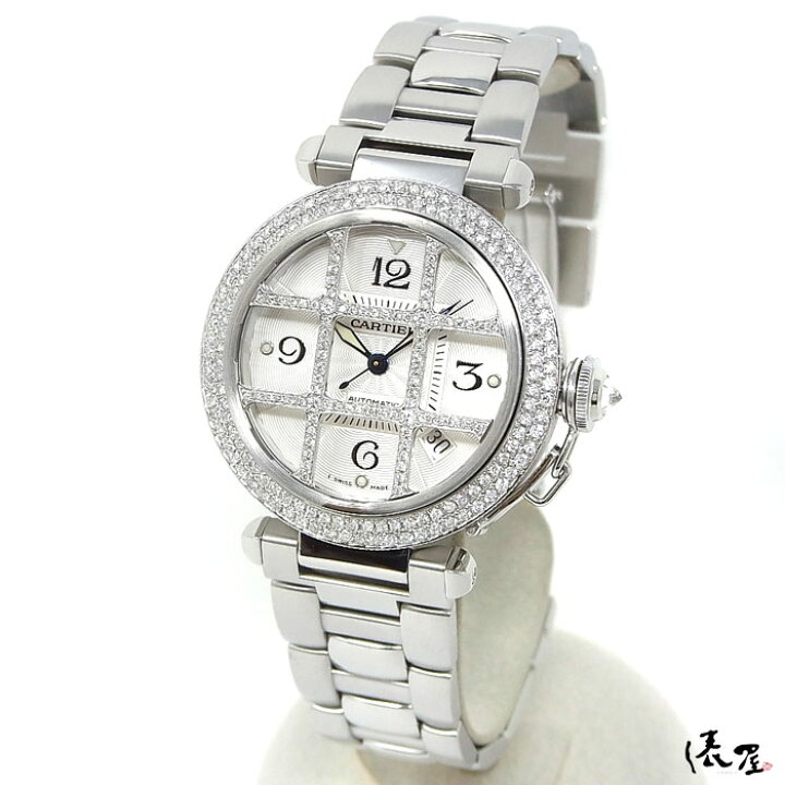 楽天市場】【ダイヤモデル】カルティエ パシャグリッド 38mm 【加工後  