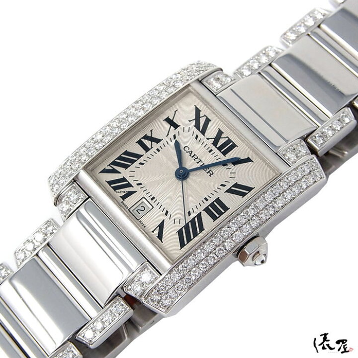 楽天市場】【ダイヤブレス】 カルティエ K18WG タンクフランセーズ LM  