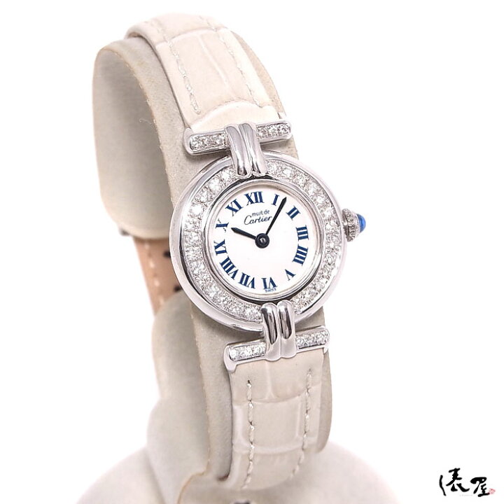 美品Cartier ヴェルメイユ クォーツ スイス アフターダイヤベゼル 925 