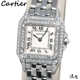 【極美品】 カルティエ パンテール SM 2重ダイヤベゼル 【加工後未使用品】 レディース 腕時計 ダイヤ 【送料無料】 Cartier Panthere 時計 中古