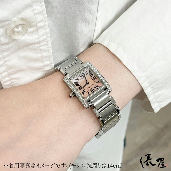 楽天市場】【ダイヤベゼル】カルティエ タンクフランセーズ SM【ピンク 