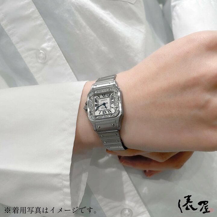 楽天市場】【ダイヤベゼル】カルティエ サントス ガルベ 自動巻 【極美  