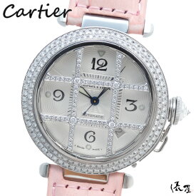 【ダイヤモデル】カルティエ パシャグリッド 38mm 【加工後未使用】極美品 ダイヤグリッド 自動巻 メンズ レディース 時計 Cartier Pasha