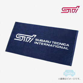 STSG23100360【スバル公式】STIバスタオル 国産Hotman(ホットマン)製【SUBARUオンライン】STIロゴグッズ