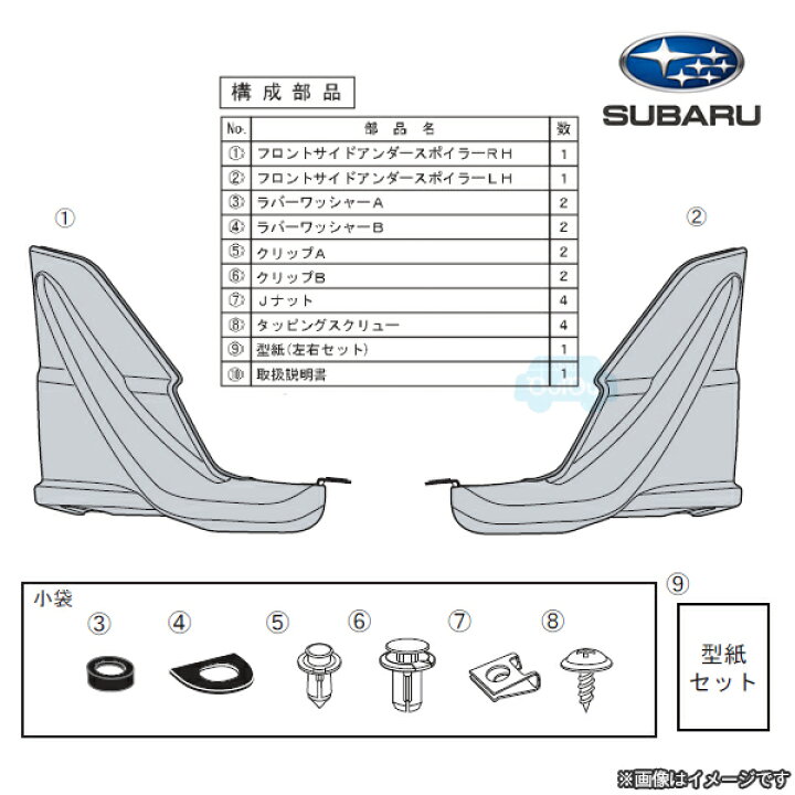 楽天市場】SG517SJ100【スバル純正】STI フロントサイドアンダー 