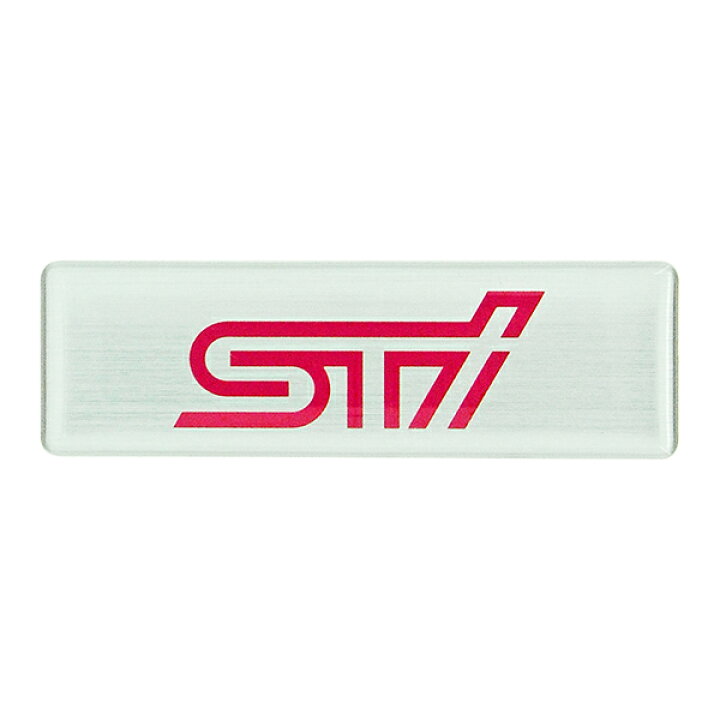 楽天市場】STSG15100240【STI-スバル】STIエンブレム（ヘアライン 