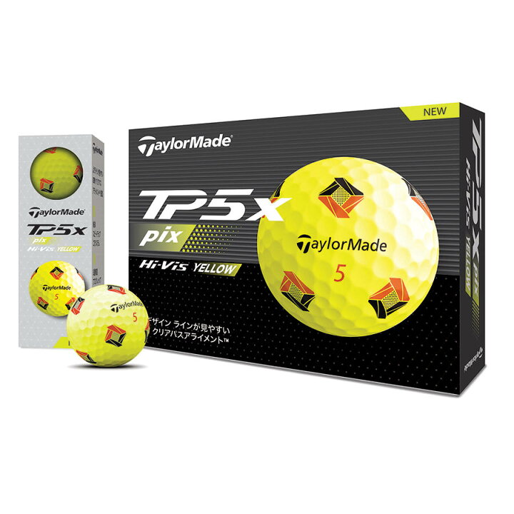 楽天市場】テーラーメイド ゴルフ TP5X PIX イエロー ボール 