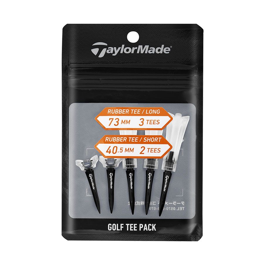 公式ショップ（TaylorMade Golf） テーラーメイド ゴルフ ラバーティーパック 5pcs/ホワイト