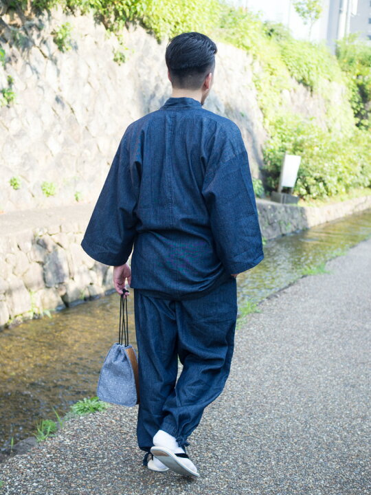 公式 日本製 紳士 和柄作務衣 作務衣 男性 メンズ さむえ おしゃれ 部屋着 作業着 父の日 ギフト プレゼント 送料無料 Fucoa Cl