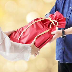 【こちらをご購入頂くとラッピング致します。】 ギフトバッグ 赤 はんてん専用