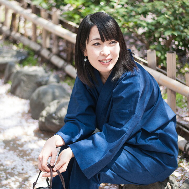 楽天市場】＼クーポン利用で7,920円／ 久留米 綿 紬織 レディース 作務 