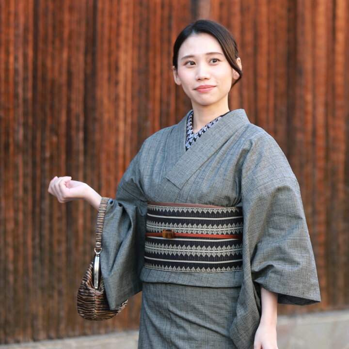 楽天市場】木綿 着物 久留米織 木綿着物 日本製 単衣 洗える着物 お 