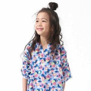 甚平 男の子 女の子 子ども 高島ちぢみ パジャマ サイズ 90 100 110 120 おしゃれ 綿100% WAKKA キッズ ルームウェア 綿 コットン 洗える じんべい 子供部屋着 プレゼント お祭り 花火大会 上下セッ