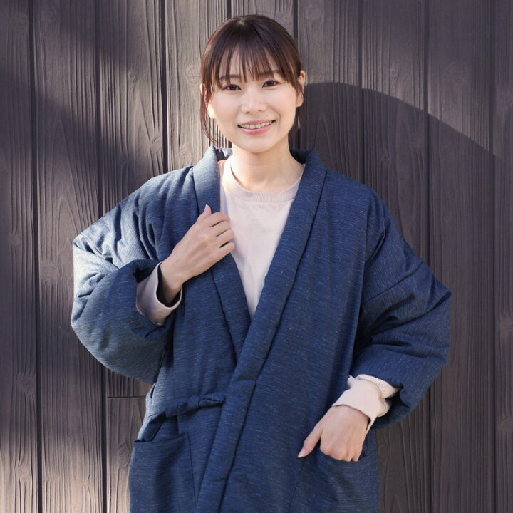 楽天市場】四つ紐 はんてん レディース 久留米織 暖かい 冬 部屋着 