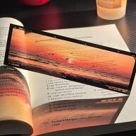 【あの日の記憶BOOK MARK・夕陽の余韻】フィルムブックマーク 栞 しおり ブックマーカー 透光 透明 フィ…