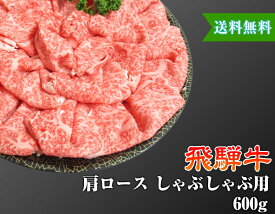 【送料無料】【化粧箱付き】飛騨牛 肩ロース しゃぶしゃぶ用 2〜3人前 600g A4 A5 送料無料 黒毛和牛 肉 国産 岐阜 飛騨 高山 ギフト 熨斗 お歳暮 ご家庭 内祝い 贈答品 プレゼント 誕生日 冷蔵 イベント 贈答用 お歳暮