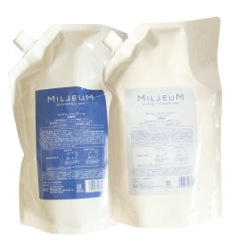 (セット) デミ ミレアム ヘアケア シャンプー＆コンディショナー 各1800ml（詰替レフィル) サロン専売品 アミノ酸 美容室 ヘアケア DEMI (送料無料)　(asr) (asr)