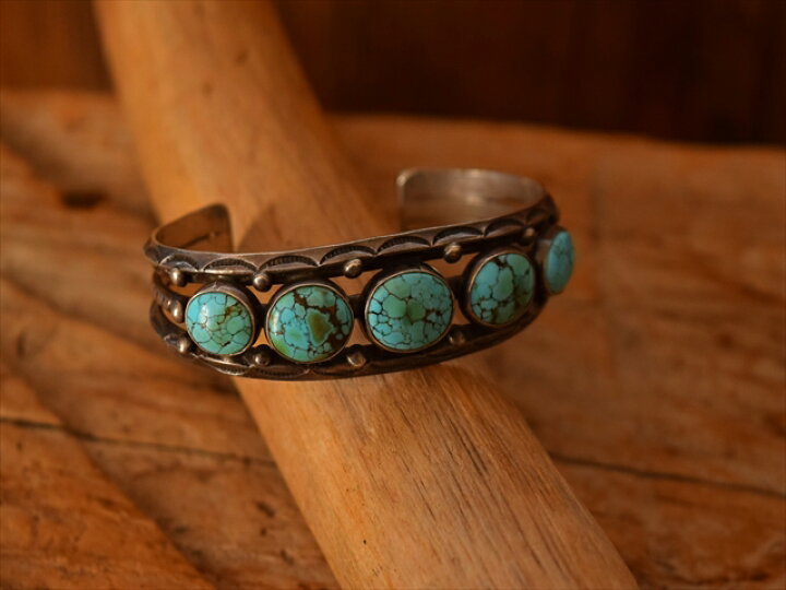 楽天市場】70s Vintage Indian jewelry ナバホ族 5 No.8ターコイズ 