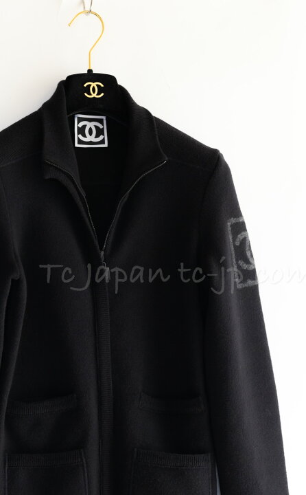楽天市場】[中古] シャネル CHANEL ブラック 黒 ウール100 大きめ CC 