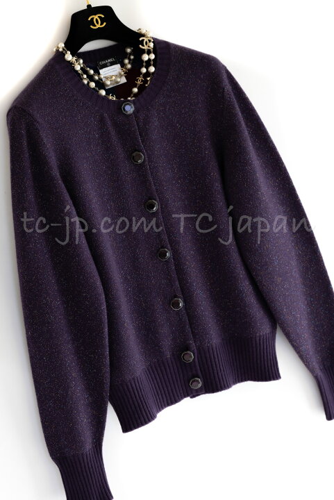 楽天市場】[中古] シャネル カーディガン CHANEL 超美品 パープル  