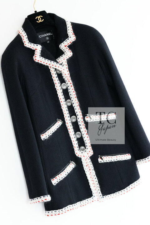 楽天市場】[中古] シャネル ジャケット コート CHANEL 91万 ブラック  