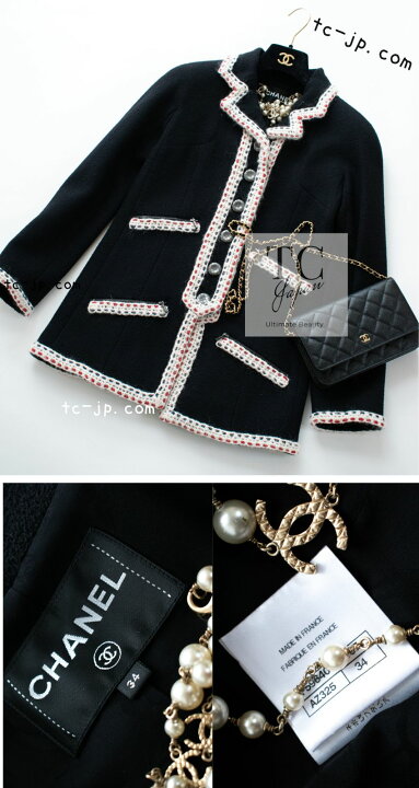 楽天市場】[中古] シャネル ジャケット コート CHANEL 91万 ブラック 