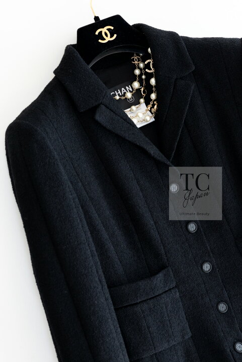 楽天市場】[中古] シャネル ジャケット CHANEL ブラック ココ ボタン  
