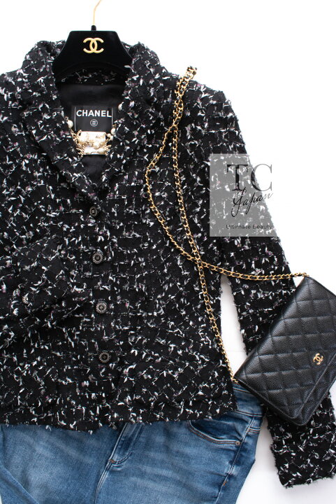 楽天市場】[中古] シャネル ジャケット スーツ CHANEL 118万 ブラック  