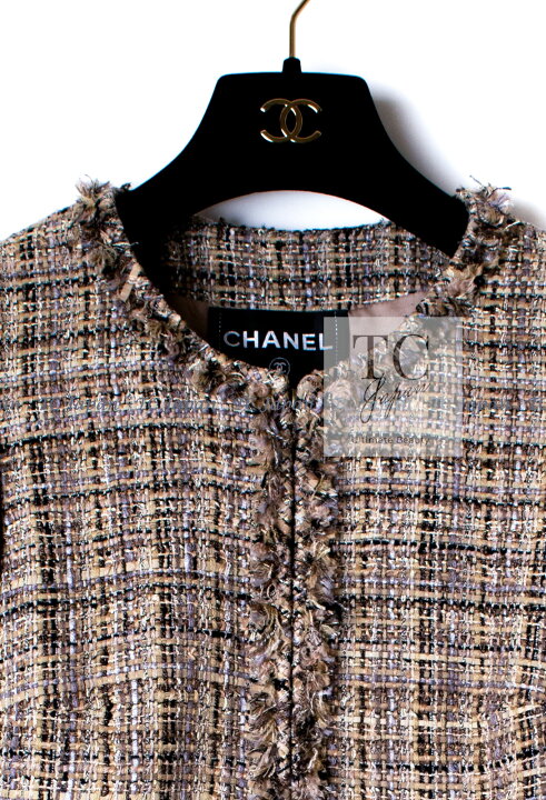 楽天市場】[中古] シャネル ジャケット スーツ CHANEL ベージュ  